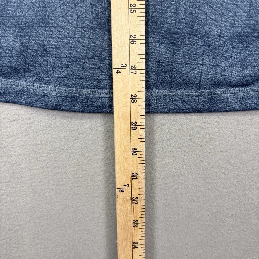 The North Face NF0A37JU Mens Large Blue Gray Textured Fleece Full Zip Jacket